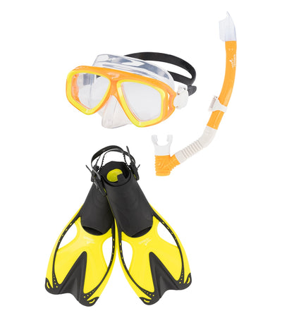 Speedo Adult Adventure Mask, Snorkel and Fin Set