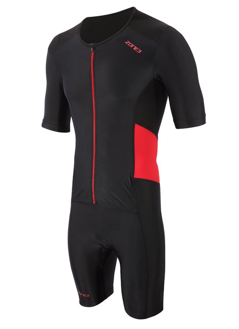 Zone3 Men's Activate Short Sleeve Full Zip Trisuit
