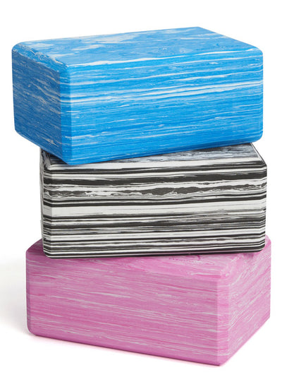 Everyday Yoga 4 Inch Marbled Foam Yoga Block