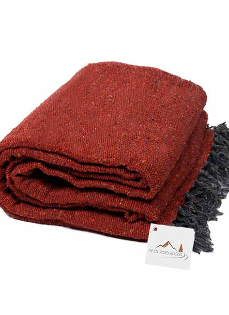 West Path Solid Color Mexican Yoga Blanket