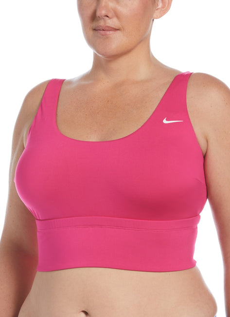 Nike Women's Plus Size Essential Scoop Neck Midkini Top