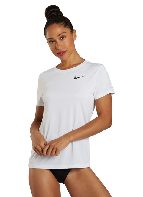 Nike Women's Essential Hydro Short Sleeve Swim  Shirt