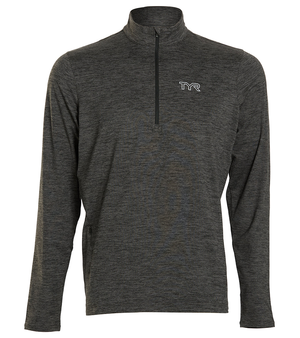 TYR Men's Long Sleeve Quarter Zip at SwimOutlet.com