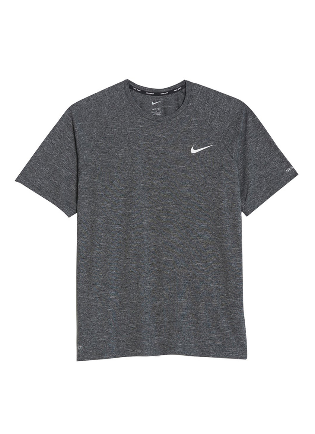 nike short sleeve heathered hydroguard swim tank big and tall