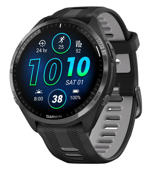 Garmin Forerunner 965 Smartwatch - Black/Powder Gray