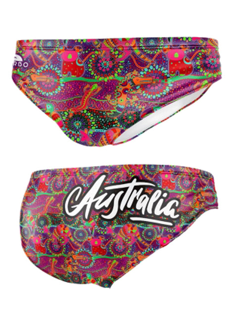 Turbo Men's Australia Water Polo Brief Swimsuit