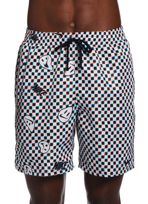 Nike Men's Smiles Check Swim Trunks