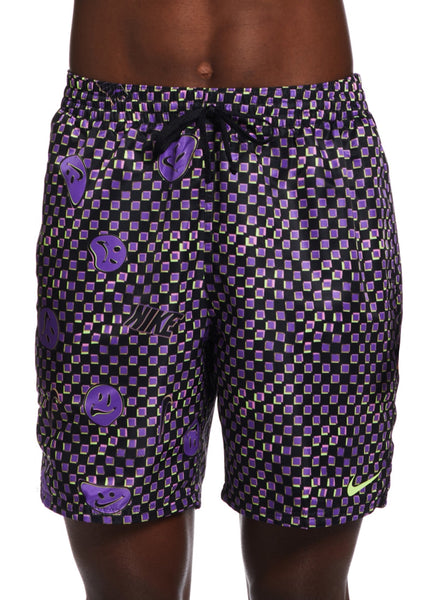 Nike Men's Smiles Check Swim Trunks at SwimOutlet.com