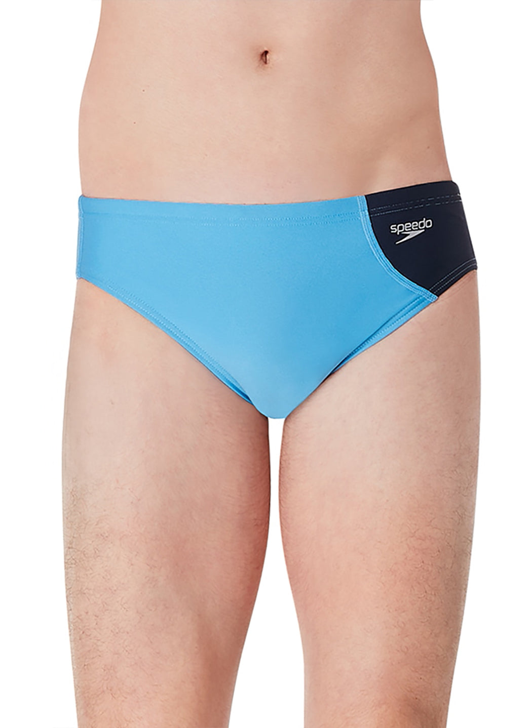 Speedo Vibe Men's Assymetrical Colorblock One Brief Swimsuit at