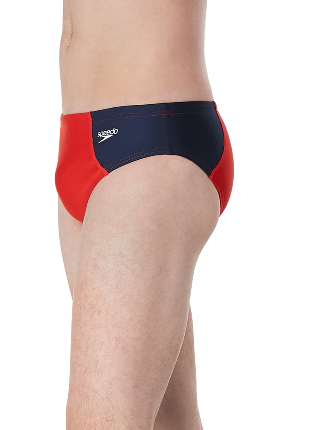 Speedo Vibe Men's Assymetrical Colorblock One Brief Swimsuit at