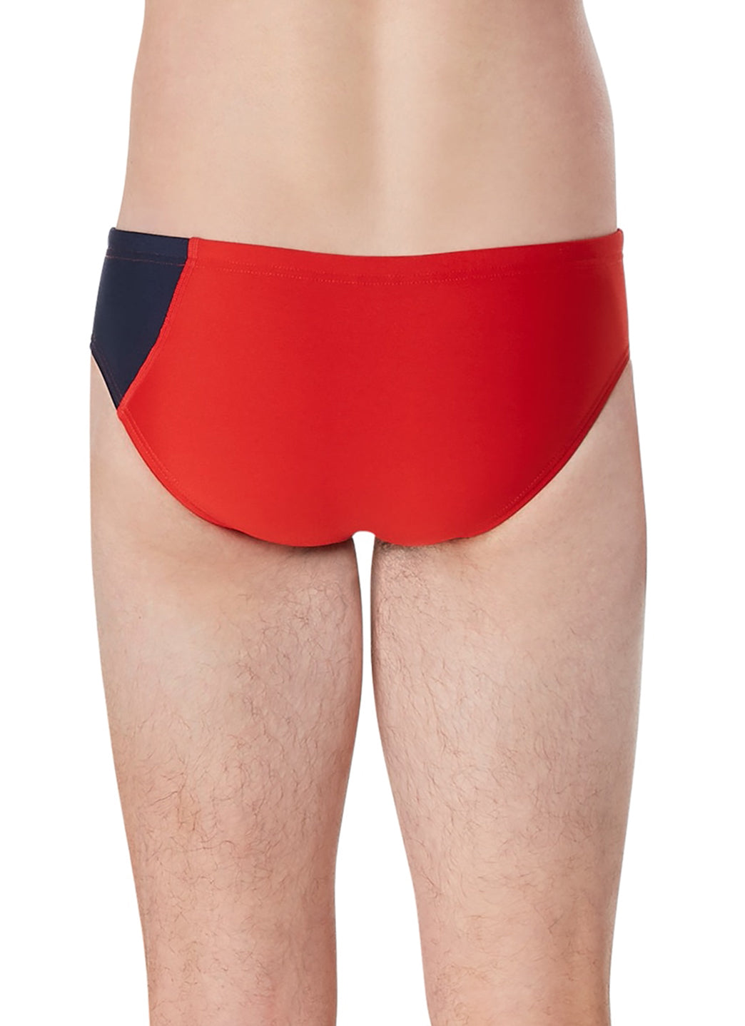 Speedo Vibe Men's Assymetrical Colorblock One Brief Swimsuit at