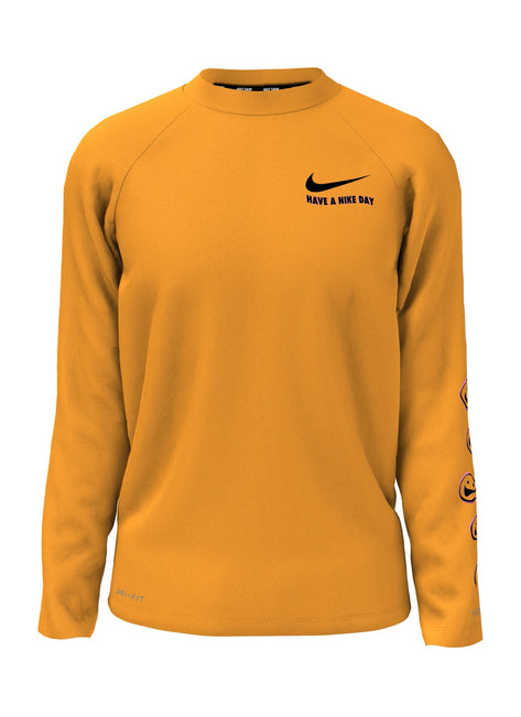 Nike Boys' Solid Hydro Long Sleeve Rashguard (Big Kid)