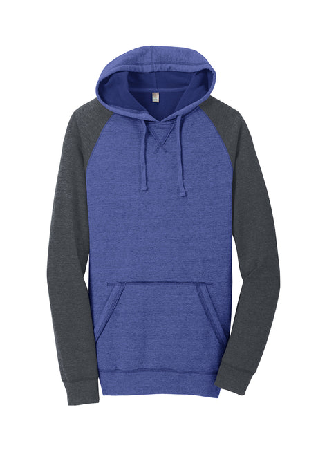 District Unisex Lightweight Fleece Raglan Hoodie