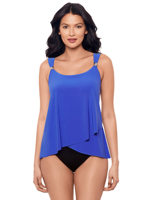Miraclesuit Women's Razzle Dazzle Underwire Tankini Top