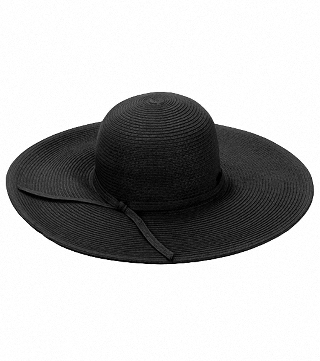 Sun N Sand Shoreline Hues Large Brim Straw Hat at SwimOutlet.com