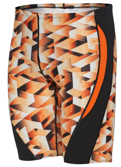 Dolfin Men's Reliance Molten Print Spliced Jammer Swimsuit