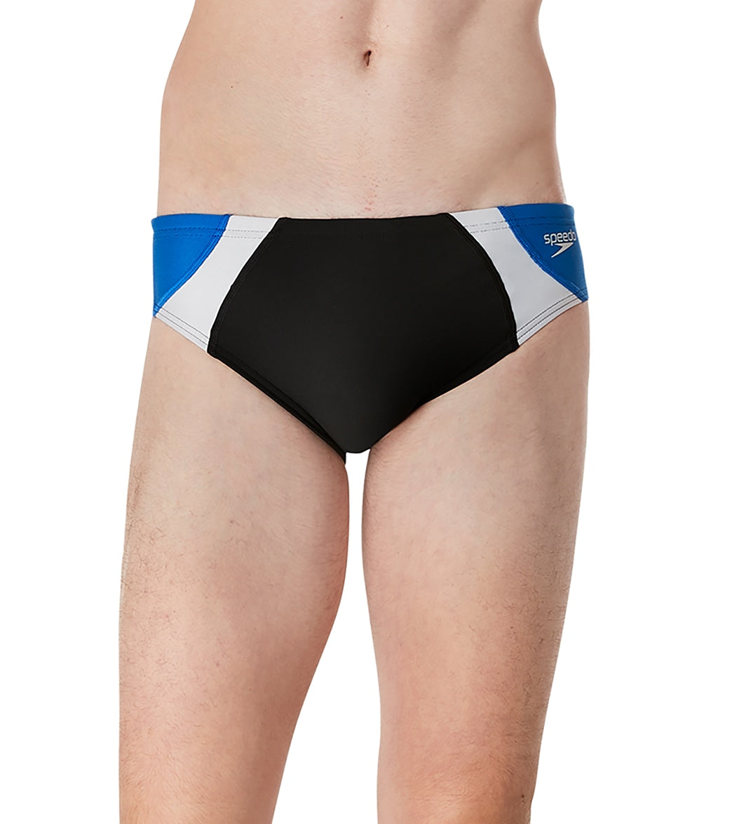 Speedo Vibe Men's Dual Colorblock One Brief Swimsuit at SwimOutlet.com