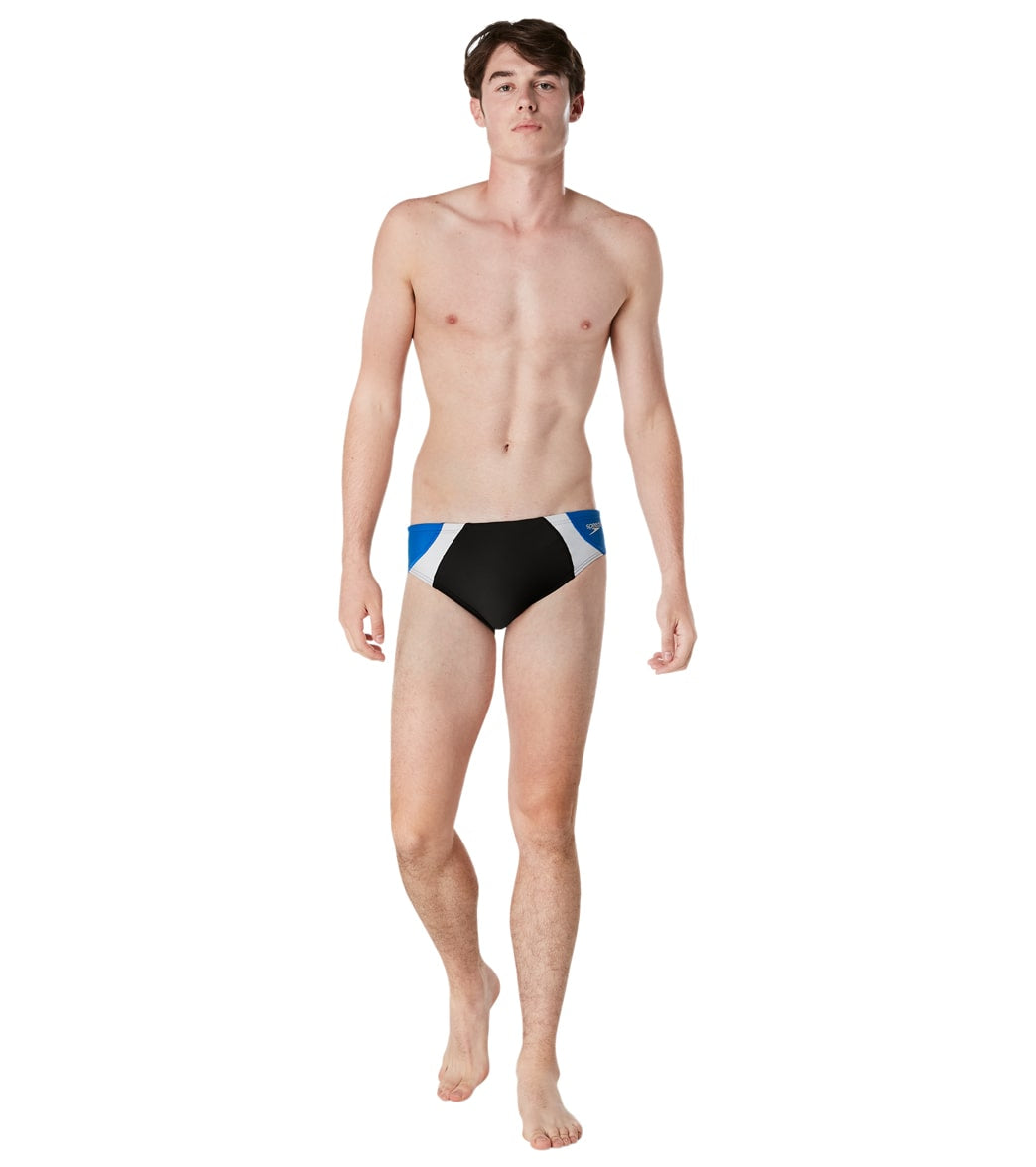 Speedo Vibe Men's Dual Colorblock One Brief Swimsuit at SwimOutlet.com