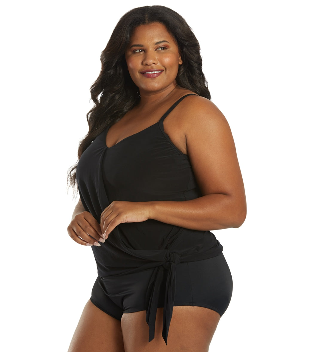 Magicsuit by Miraclesuit Plus Size Alex Tankini Top at SwimOutlet.com