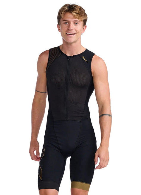2XU Men's Light Speed Front Zip Sleeveless Trisuit