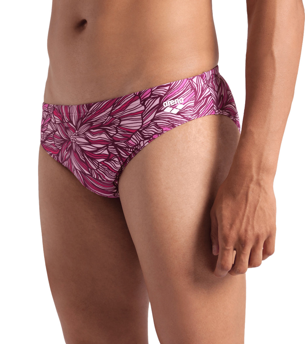 Arena Men's Pink Dahlia Brief Swimsuit at SwimOutlet.com