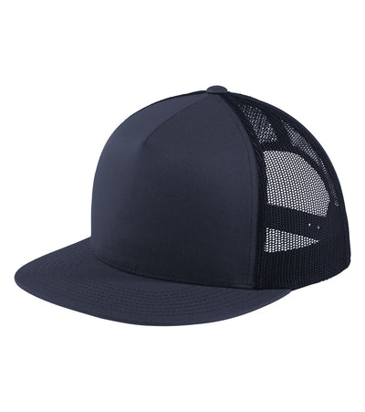 Sport-Tek Flat Bill Trucker Hat
