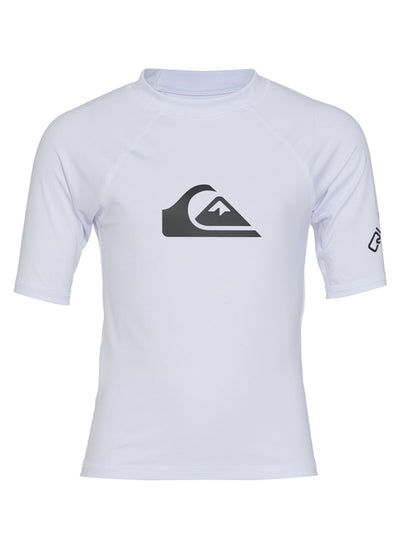 Quiksilver Boys' All Time Short Sleeve UPF 50 Rash Guard