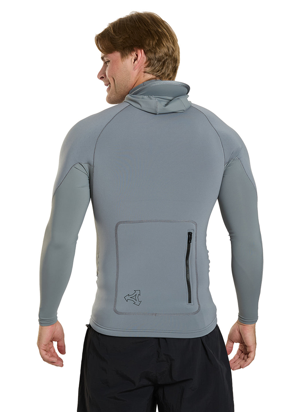 Xcel Men's 1.5mm Comp Hooded Neostretch Long Sleeve Top at