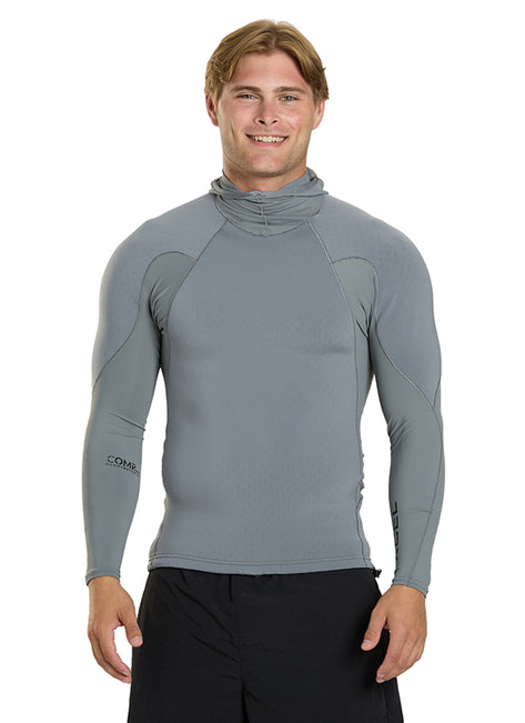 Xcel Men's 1.5mm Comp Hooded Neostretch Long Sleeve Top