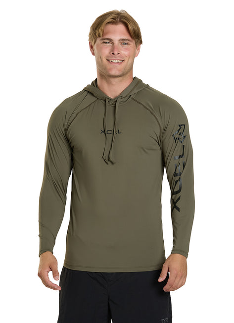 Xcel Men's Premium Stretch Relaxed Fit Pullover Hoodie UV