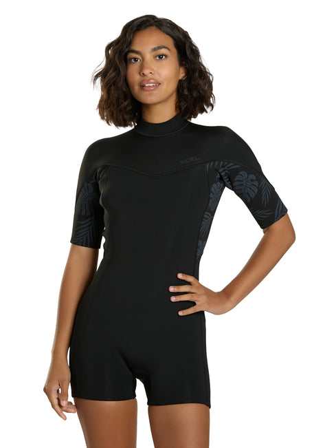 Xcel Women's 2mm Axis Short Sleeve Back Zip Spring Wetsuit