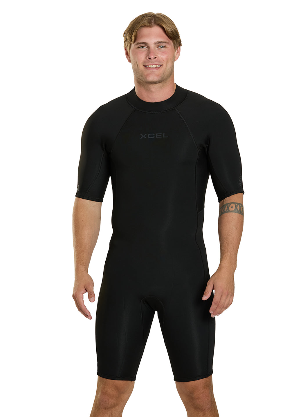 Xcel Men's 2mm Axis Short Sleeve Back Zip Spring Suit at