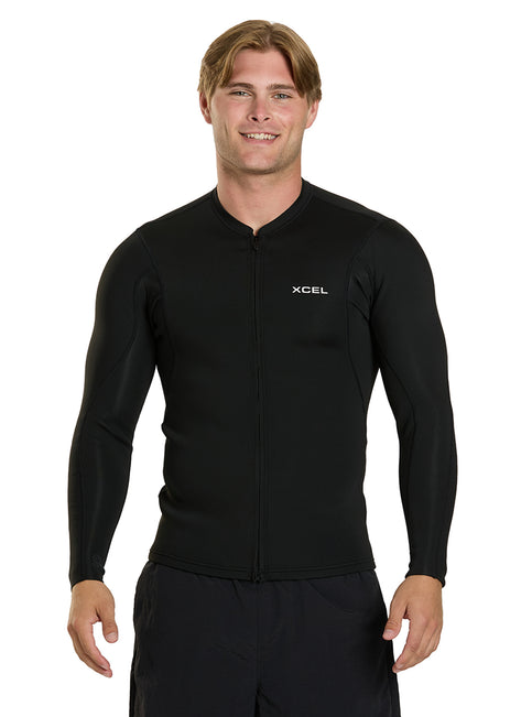 Xcel Men's Axis 1.5mm Long Sleeve Front Zip Jacket