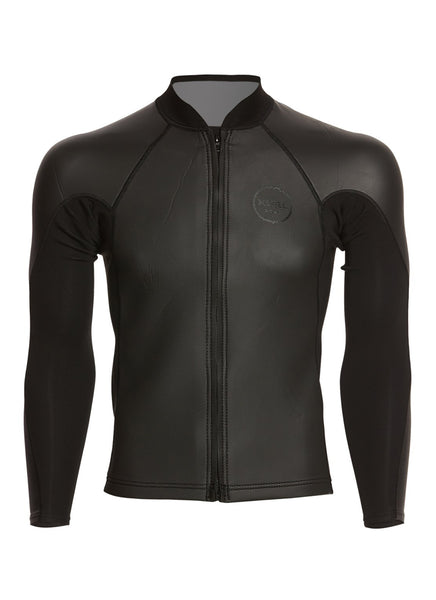 Xcel Men's 2/1MM Axis SharkSkin Front Zip Wetsuit Jacket at