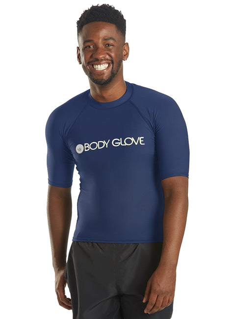 Body Glove Men's Basic Short Sleeve Fitted Rashguard