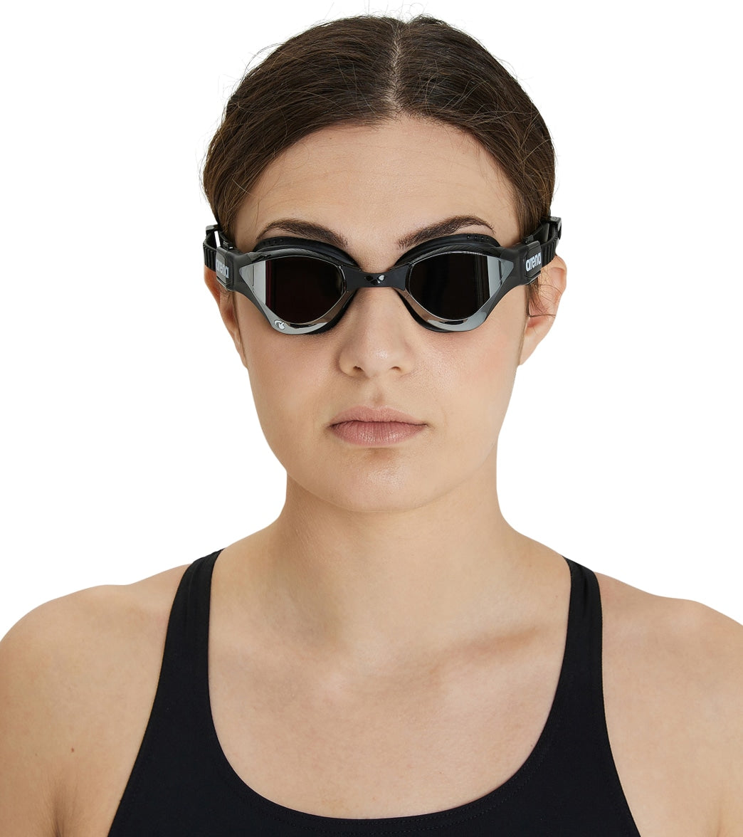 ARENA Unisex Volwassen Cobra Tri Zwembril voor Triatlon en Fitness Swipe Anti-Fog Wide Vision Spiegel Lens, Smaragd/Pauw ARENA Unisex Volwassen Cobra Tri Zwembril voor Triatlon en Fitness Swipe Anti-Fog Wide Vision Spiegel Lens, Smaragd/Pauw