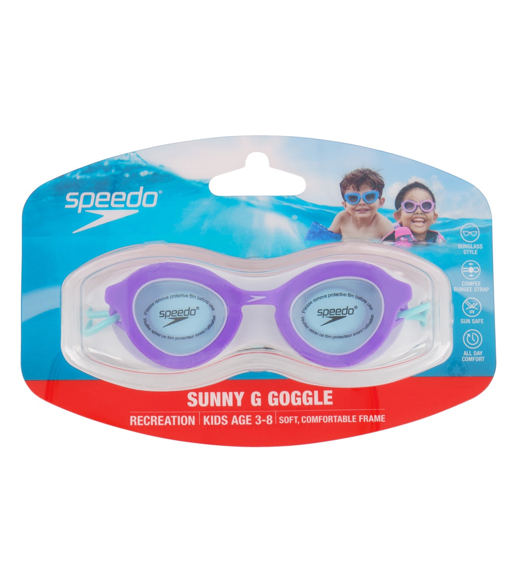 Speedo Kids' Sunny G Sea Shells Goggles Purple/Celeste