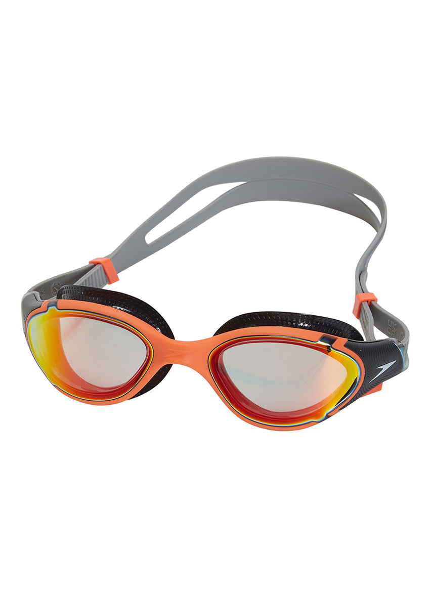 Speedo Biofuse 2.0 Mirrored Goggle - Amber Wave/Steel