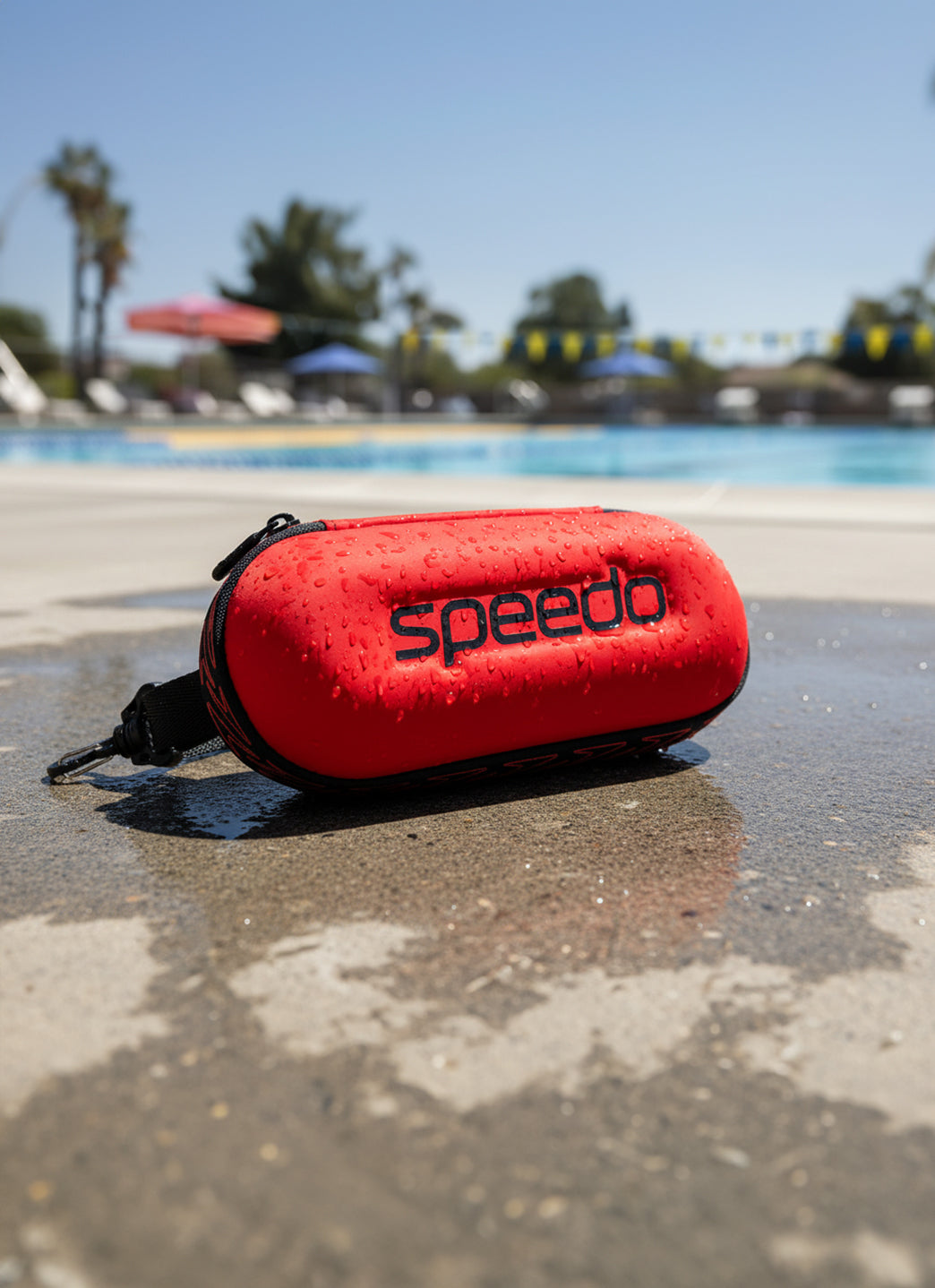 Speedo Goggle Case Red