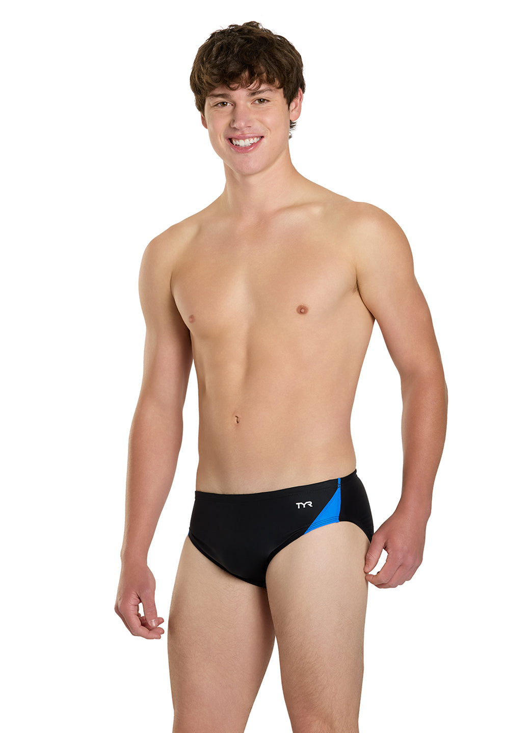 TYR Men's Alliance Splice Racer Brief Swimsuit at SwimOutlet.com