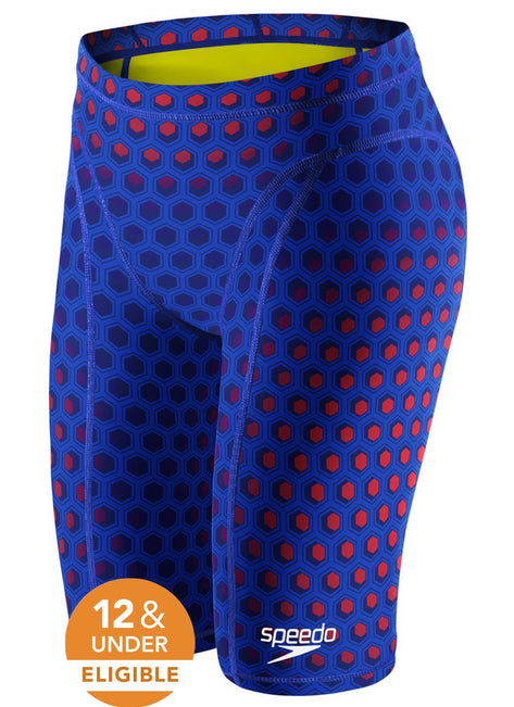 Speedo Men's Print Vanquisher Jammer Tech Suit Swimsuit