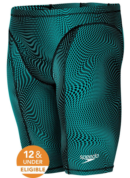 Speedo Men's Print Vanquisher Jammer Tech Suit Swimsuit at