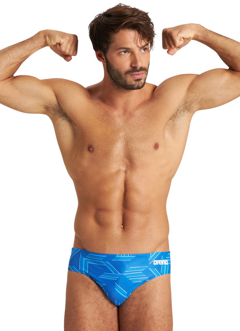 Arena Men's Puzzled Brief Swimsuit
