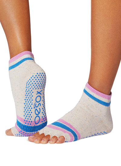 Toesox Ankle Length Half-Toe Yoga Grip Socks