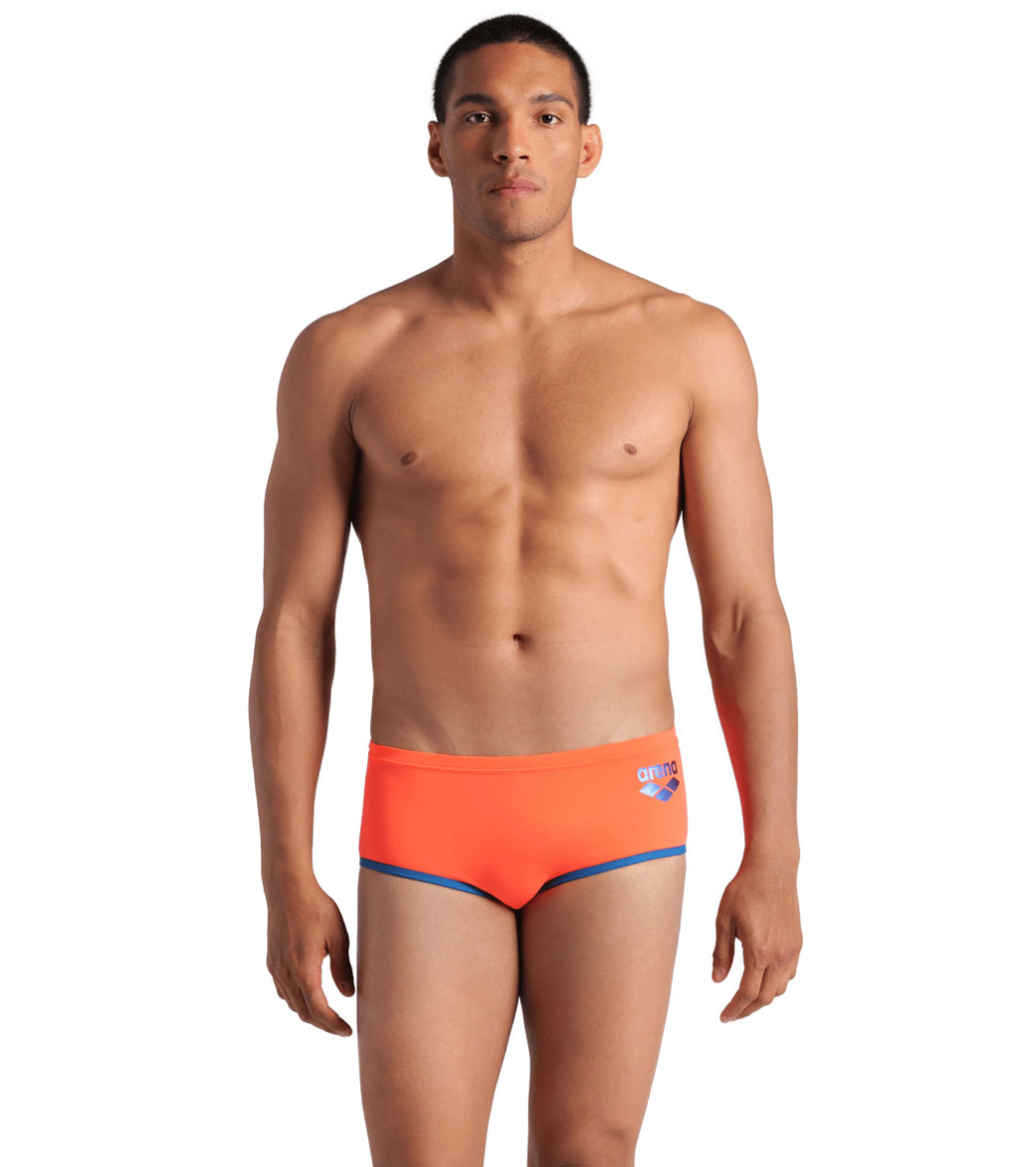 Arena Men's One Big Logo Square Leg Swimsuit at SwimOutlet.com
