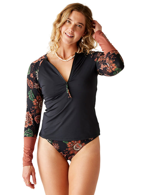 Carve Designs Women's Kona Long Sleeve Rashguard