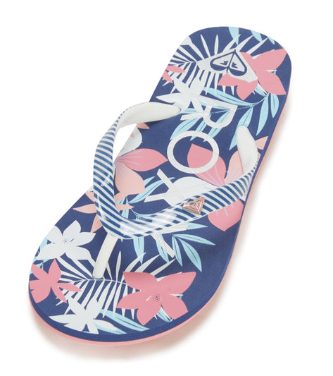 Roxy Girls' Pebbles VII Flip Flop (Little Kid, Big Kid)