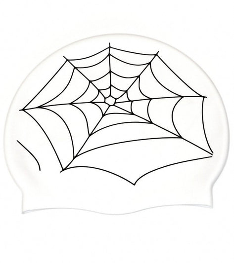 Bettertimes Spiderweb Solid Latex Swim Cap