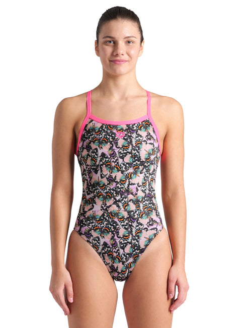 Arena Women's Butterflies Challenge Back One Piece Swimsuit