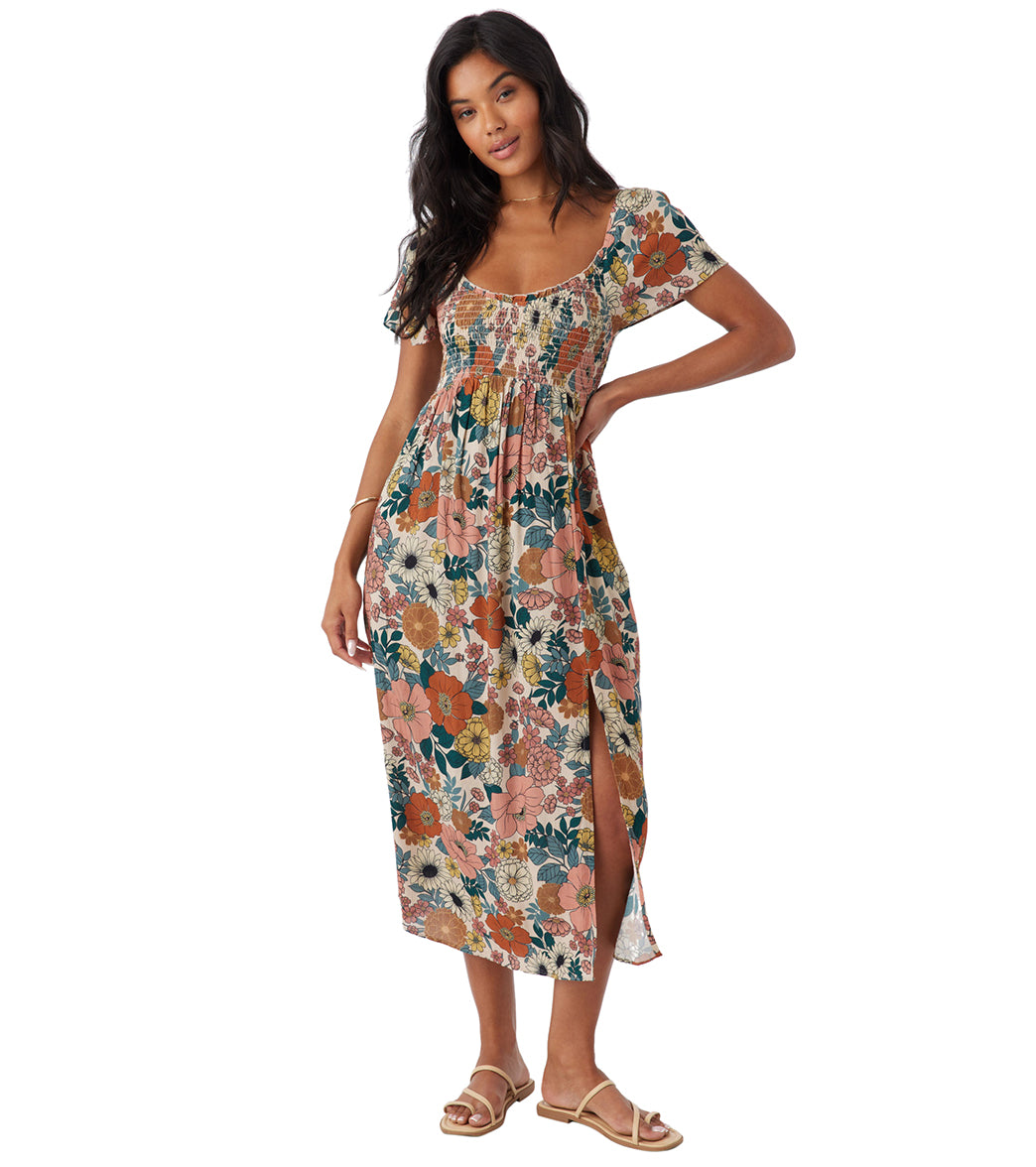 O'NEILL TASMIN FLORAL MIDI DRESS